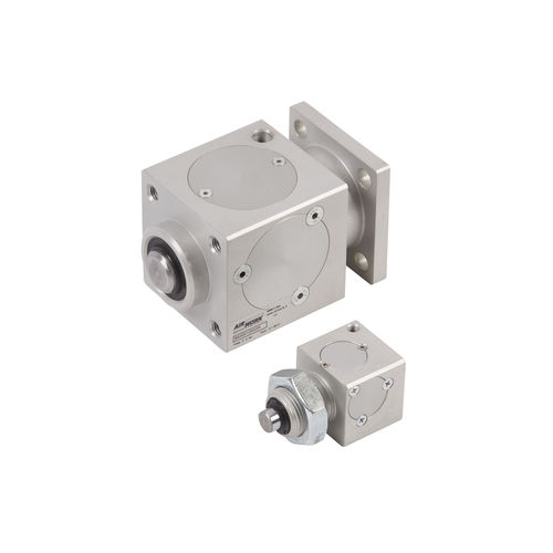 Pneumatic cylinder-mounted rod lock - BS series - A&T Fluid solutions - pneumatic / aluminium / compact