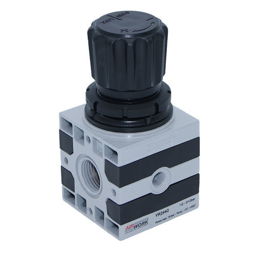 Air pressure regulator and reducer - YR series - A&T Fluid solutions - spring / aluminum / industrial