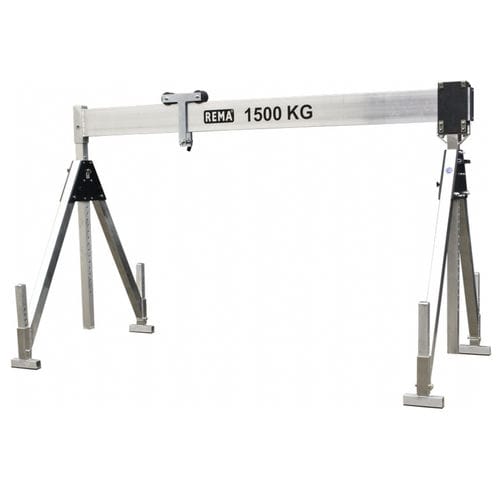 Aluminium gantry crane - PKA series - REMA Hollande B.V. - height-adjustable