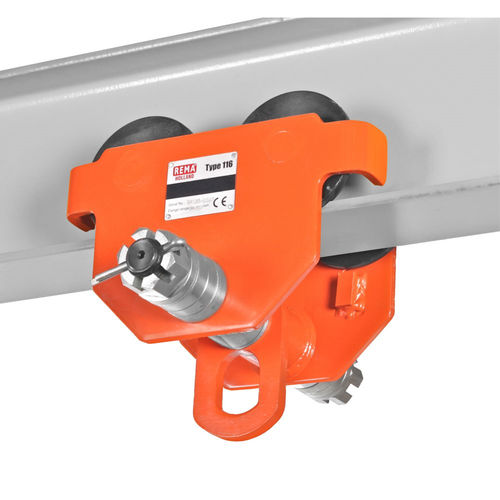 Manual hoist trolley - 116 series - REMA Hollande B.V. - beam mounted
