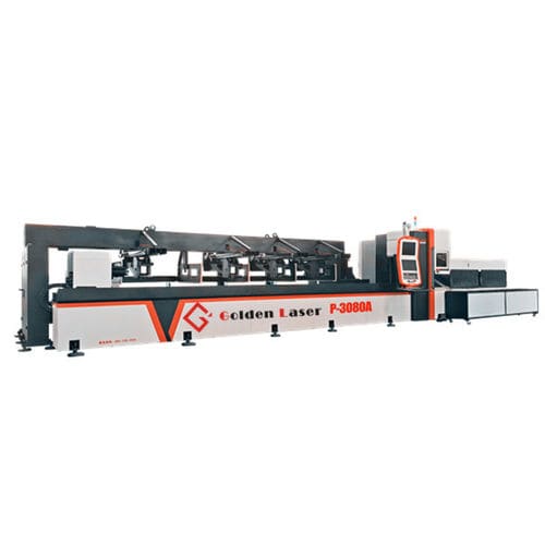 Tube cutting machine - P2060A - Golden Laser Co., Ltd - fiber laser / for metal / for carbon steel