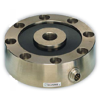 Tension/compression force sensor - K11 - SCAIME - button type / for testing machine / high-precision