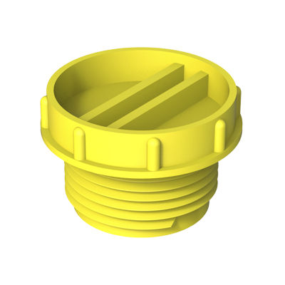 Round plug - PTG - ISC PLASTIC PARTS - threaded / low-density polyethylene (LDPE) / protection