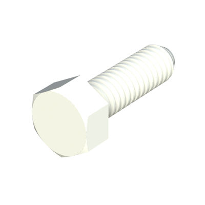 Screw with hexagonal head - MTCH - ISC PLASTIC PARTS - nylon / plastic / chemical-resistant
