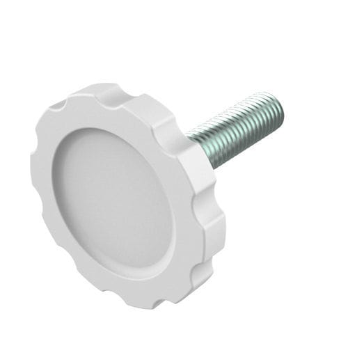 Knurled knob - YAI - ISC PLASTIC PARTS - round / nylon / stainless steel