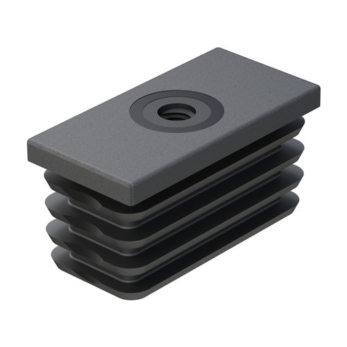 Threaded insert - VOR - ISC PLASTIC PARTS - polyamide / rectangular / square