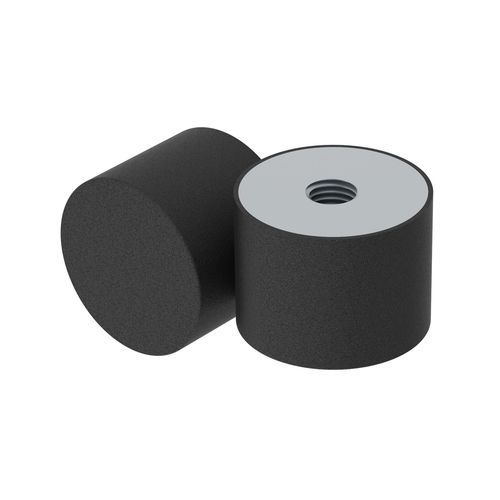 Cylindrical anti-vibration mount - LSDE - ISC PLASTIC PARTS - galvanised steel / rubber / stainless steel