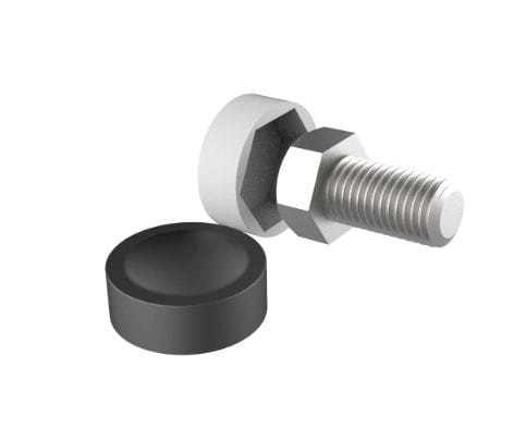 Round cap - LBKB - ISC PLASTIC PARTS - polyethylene / protective / PV