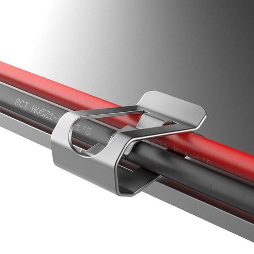 Stainless steel cable clamp - SFC - ISC PLASTIC PARTS - corrosion-resistant / for photovoltaic applications