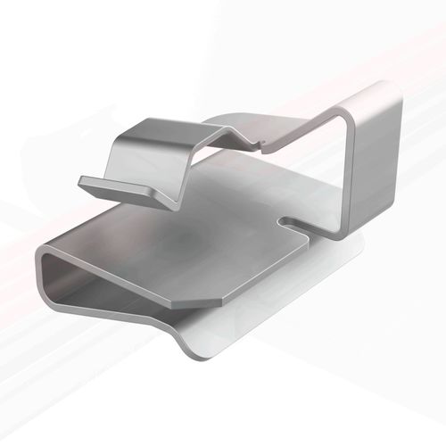 Stainless steel cable clamp - SFJ - ISC PLASTIC PARTS - snap-lock / corrosion-resistant / for photovoltaic applications