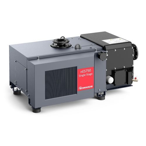 Rotary vane vacuum pump - nES series - EDWARDS - lubricated / single-stage / flexible