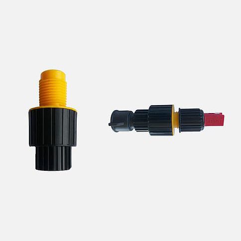 Plug valve - Lechler - hand / POM / stainless steel