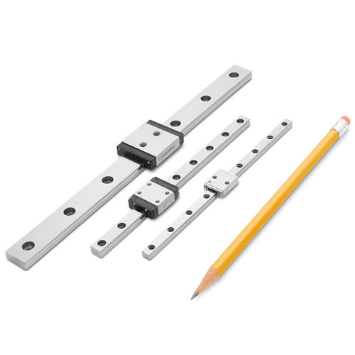 Miniature guideway - MicroGuide™ - Thomson Industries, Inc. - ball bearing / 12 mm / 15 mm