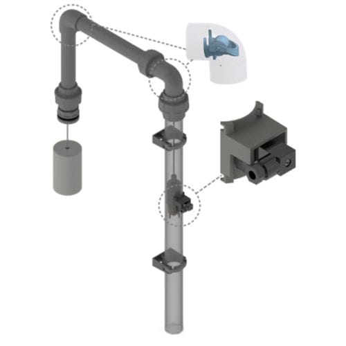 Liquids level indicator - BZE SET - ASV Stuebbe GmbH & Co. KG - float / with switching function