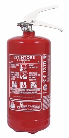 Powder-based extinguisher - 3 kg, 13A-89B-C | EPP03011 - Pii Srl - portable