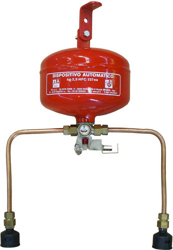 Fixed extinguisher - 2.5 kg, HFC 227 | AUT25002 - Pii Srl - automatic