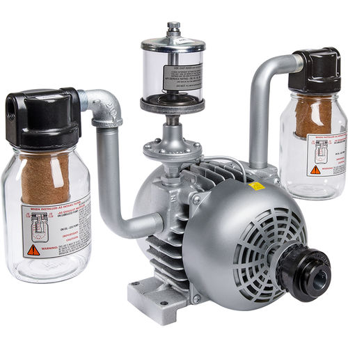 Rotary vane vacuum pump - 1065 series - GAST - lubricated / single-stage / for laboratory