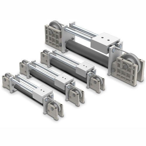 Cable cylinder - DP series - Tolomatic, TOL-O-MATIC - steel / aluminum / guide