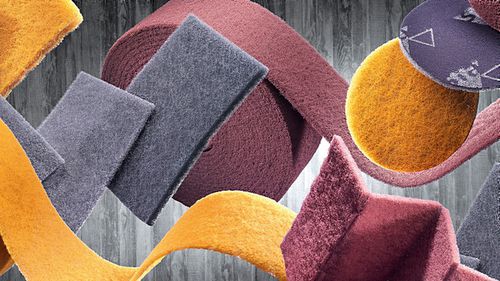 Silicon carbide abrasive disc - 6120 siafleece - sia Abrasives - grinding / for metal