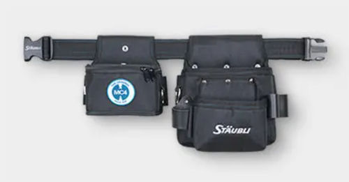 Tool belt - Stäubli Electrical Connectors AG - plain / leather / cans