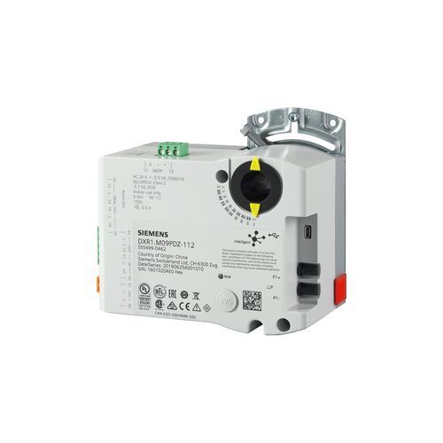 Electric damper actuator - DXR1.M09PDZ - Siemens Building Technology HVAC Products - 90° / IP20 / compact