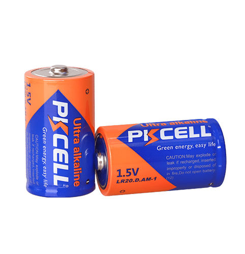 Alkaline battery - LR20  - Shenzhen PKCELL Battery Co. Ltd - D type / 1.5 V / UL