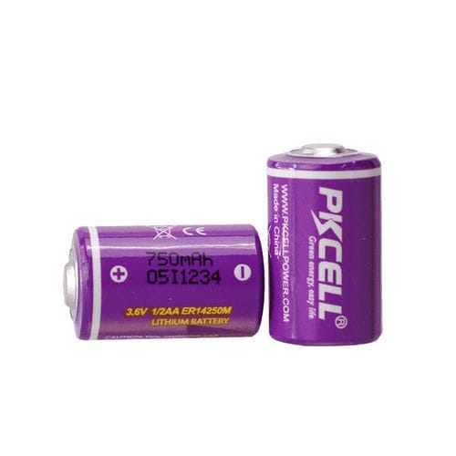 Lithium-thionyl chloride battery - ER14250M - Shenzhen PKCELL Battery Co. Ltd - 1/2AA type / 3 V / industrial