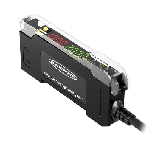 Fiber optic photoelectric sensor - DF-G3 SERIES - BANNER ENGINEERING CORP. - through-beam / rectangular / red light