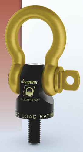 Articulated hoist ring - Shackle-Lok™ series - Jergens, Inc. - 360° swivel / 180° swivel / screw-in