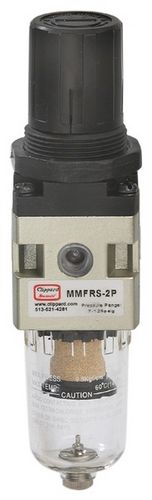 Compressed air filter-regulator - MMFRS-2P - Clippard - polycarbonate / cast aluminum