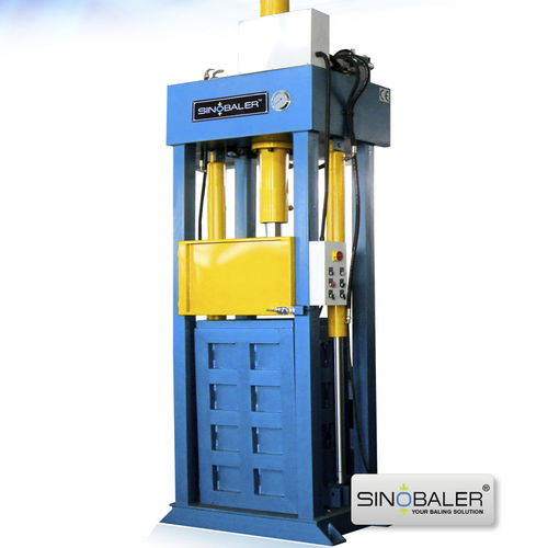 Textile baling press - SVBT2-L1 series - SINOSPECT INDUSTRIAL CO.,LTD - vertical / front-loading / automatic