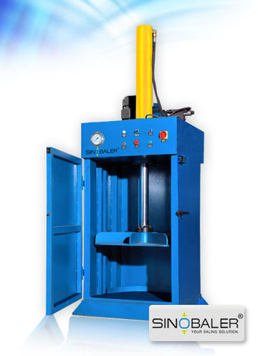 Drum baling press - SVB2-MD series - SINOSPECT INDUSTRIAL CO.,LTD - vertical / front-loading / single-chamber