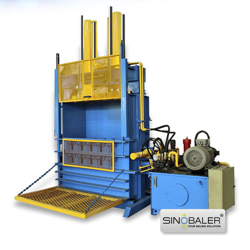 Tire baling press - SVB2-TB-1500, SVB2-TB-1000 - SINOSPECT INDUSTRIAL CO.,LTD - vertical / front-loading / single-chamber