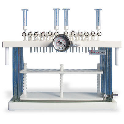 Vacuum manifold - WSPE Series - LabTech Srl - multi-channel / PTFE