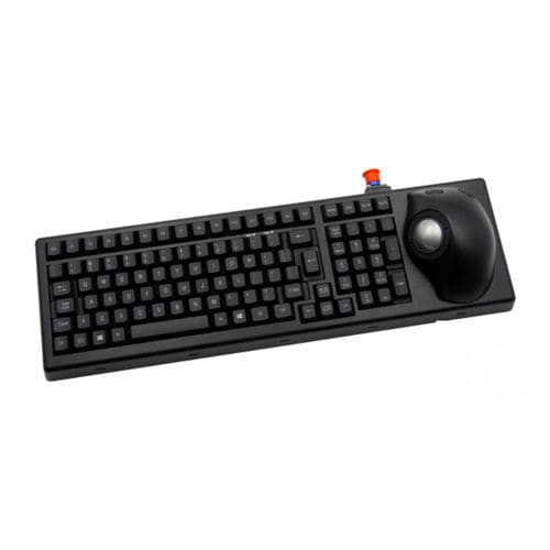 Desktop keyboard - MKBE104 - NSI - panel-mount / with mechanical keys / with trackball