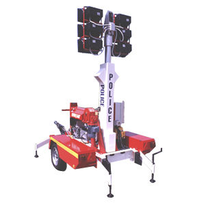 Halogen light tower - UMED 6/6X400 - HYDR'AM - with combustion engine