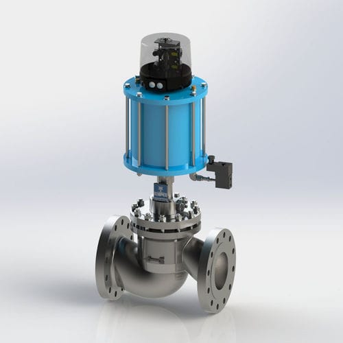 Globe valve - KVH - Kühme Armaturen GmbH - electropneumatic / shut-off / distribution