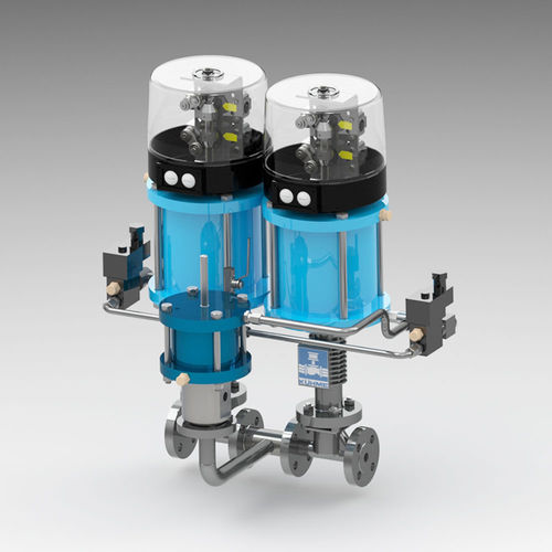 Plug valve - KVF-KVF - Kühme Armaturen GmbH - pneumatic / double block-and-bleed / distribution