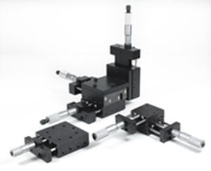XYZ positioning stage - 450-XYZ - DELTRON - manually-operated / 3-axis / with ball bearing