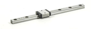 Guideway with recirculating ball carriage - BSGS5-1-40 - DELTRON - 40 mm / steel / compact