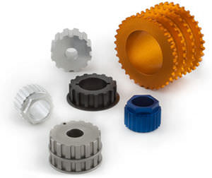 Toothed pulley - ONVIO - tapered / timing belt / custom-made