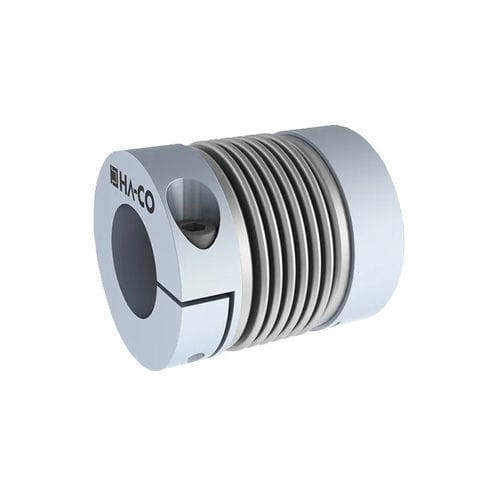 Elastomer coupling - MKA-S series - HA-CO GmbH - metal bellows / stainless steel / shaft