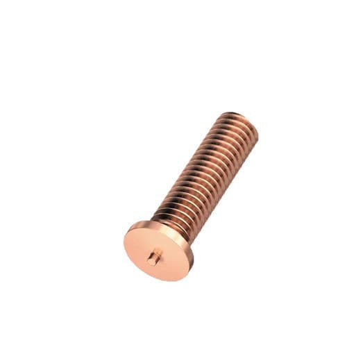 Threaded stud - MSB-M2.5-BO-"L"ST - HA-CO GmbH - copper-coated steel / welding