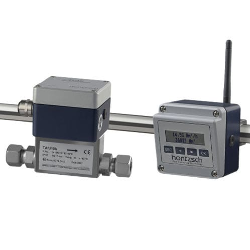 Thermal flow meter - TA Di series - Höntzsch GmbH & Co KG - mass / for air / clamp-on