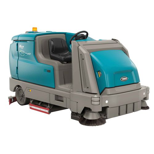 Ride-on sweeper-scrubber-dryer - M17 - Tennant - battery-powered / indoor / dust