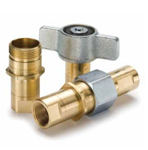 Hydraulic fitting - 6100 - Parker Quick Coupling Division - threaded / quick / brass