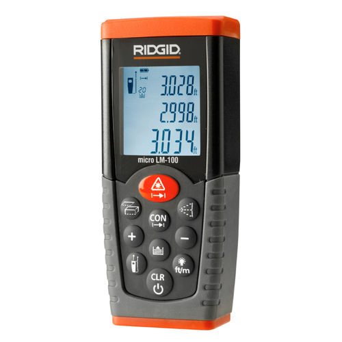 Laser distance meter - micro LM-100  - Ridge Tool - portable