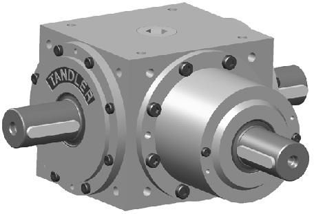 Bevel gear reducer - HL series - TANDLER - helical gear / right angle / hollow-shaft