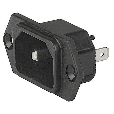 Panel-mounted electrical socket - 6102-3 - SCHURTER - IP54 / IP40 / 2-pole