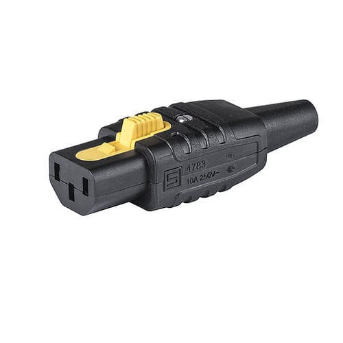 IEC connector power cord - 4783 - SCHURTER - halogen-free